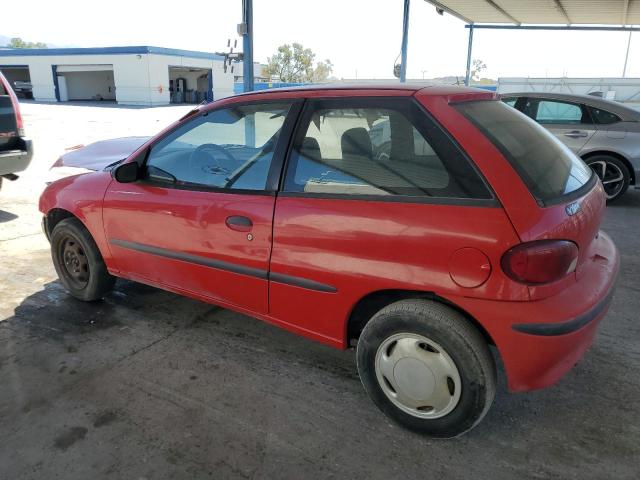 GEO METRO BASE 1996 red hatchbac gas 2C1MR2298T6777632 photo #3