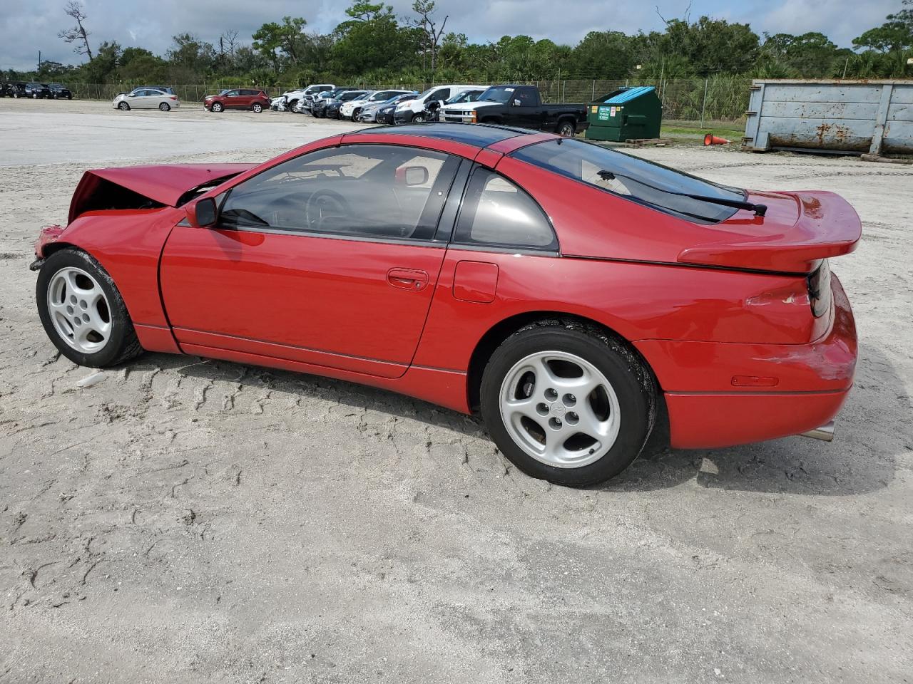 NISSAN 300ZX 1990 red converti gas JN1CZ24A9LX005990 photo #3