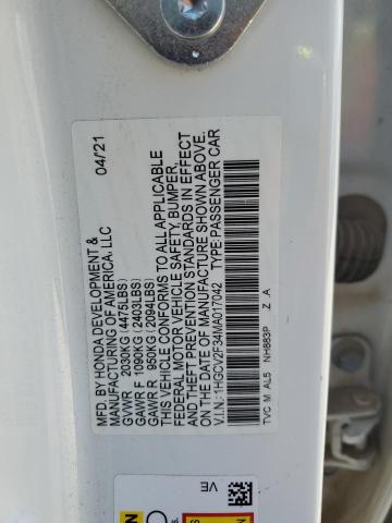 VIN 1HGCV2F34MA017042 2021 HONDA ACCORD no.13