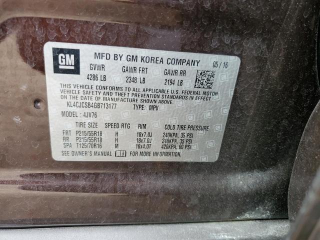 VIN KL4CJCSB4GB713177 2016 Buick Encore no.13