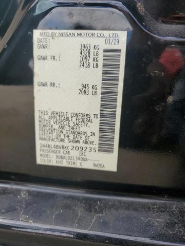 2019 NISSAN ALTIMA S - 1N4BL4BV8KC209235