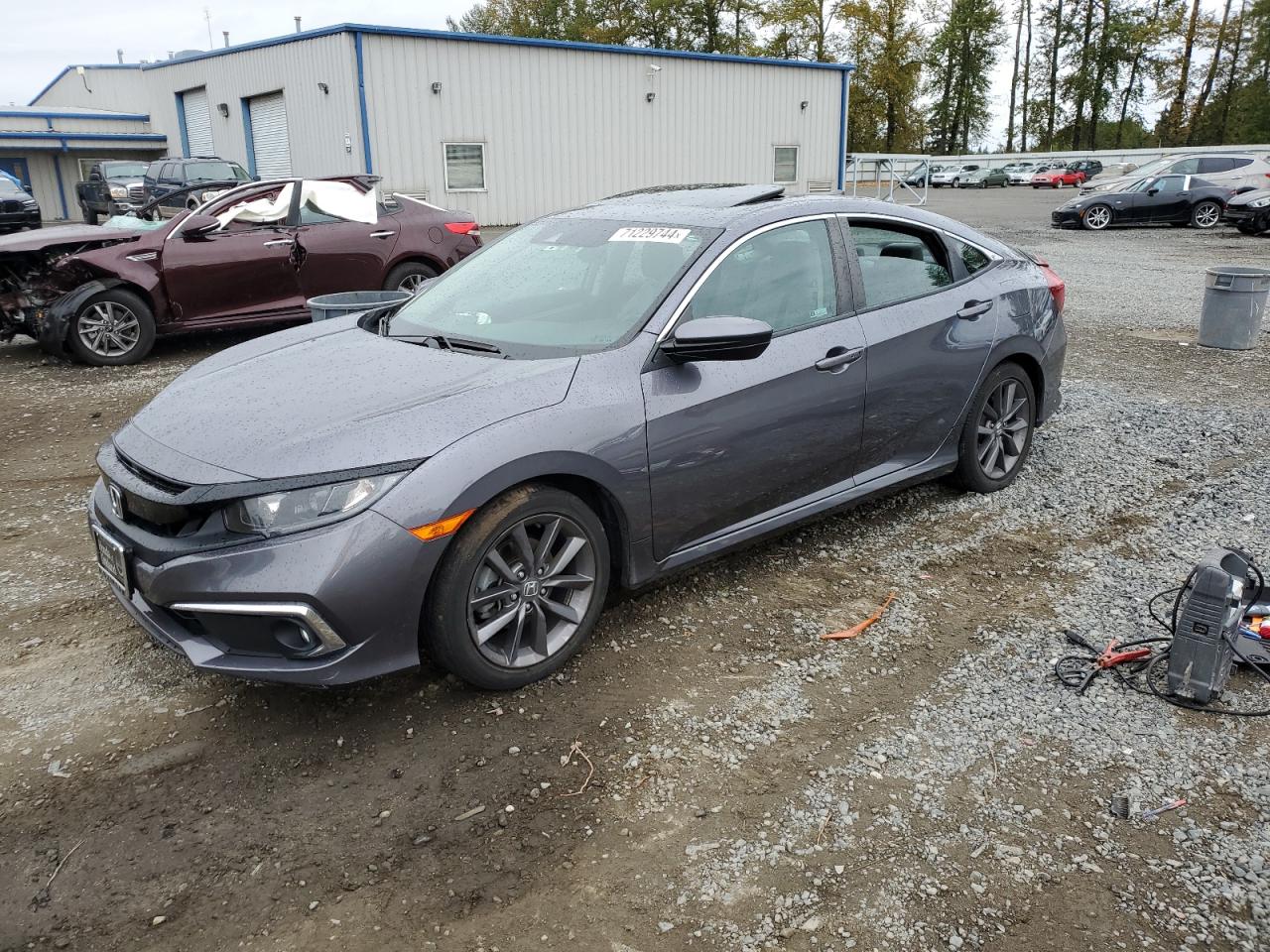 Lot #3045593662 2020 HONDA CIVIC EX