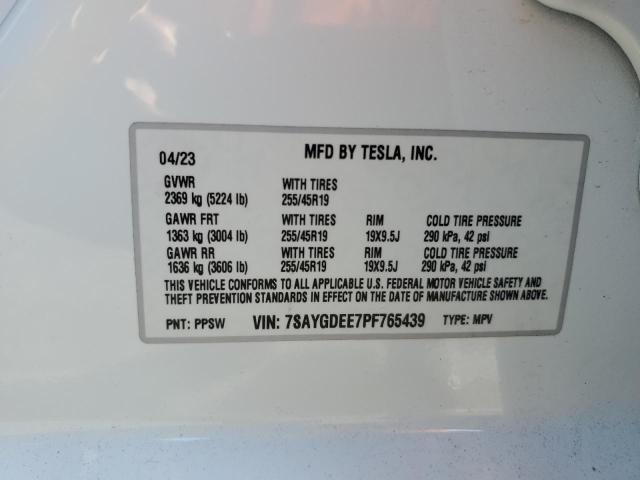 2023 TESLA MODEL Y - 7SAYGDEE7PF765439