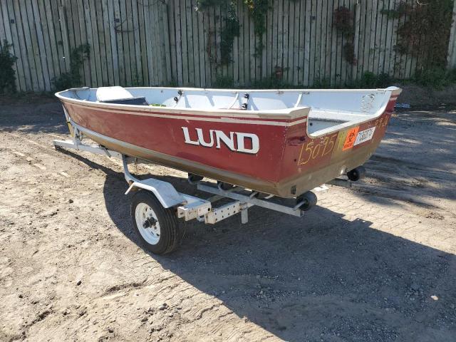 LUND BOAT W/TRL 1989 red   LUNR1524K889 photo #4