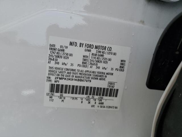 2019 FORD EDGE TITAN - 2FMPK3K91KBB67079