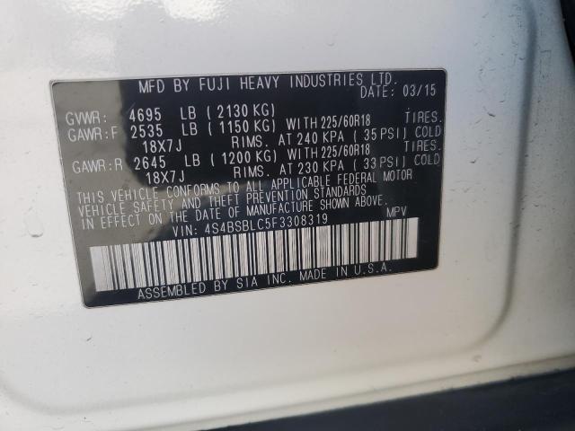 2015 SUBARU OUTBACK 2. - 4S4BSBLC5F3308319