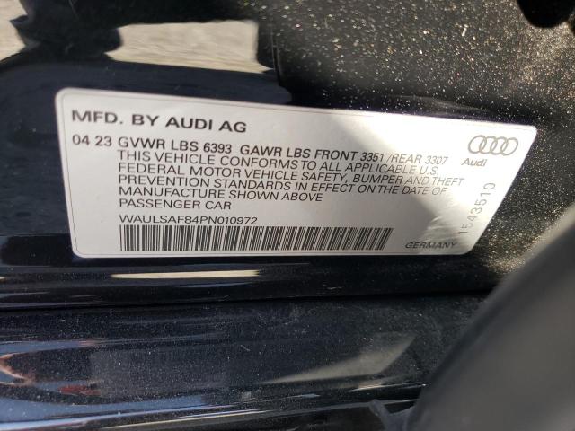2023 AUDI S8 WAULSAF84PN010972