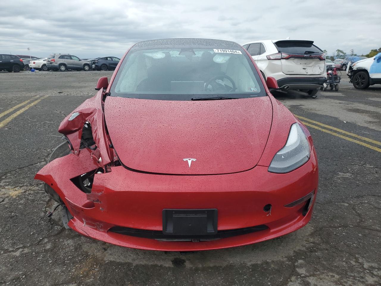 Lot #2979326763 2022 TESLA MODEL 3