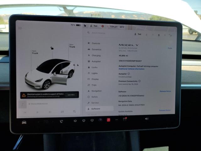 VIN 5YJYGDEE0MF150207 2021 Tesla MODEL Y no.9