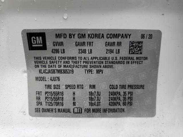 2021 BUICK ENCORE PRE - KL4CJASB7MB305319