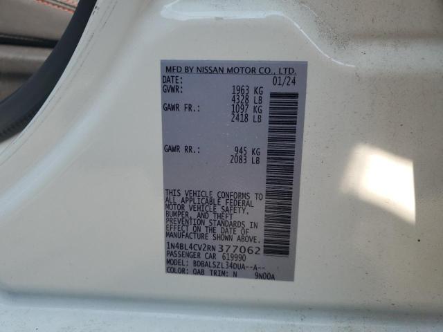 2024 NISSAN ALTIMA SR - 1N4BL4CV2RN377062
