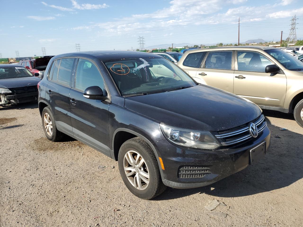 Lot #2836255601 2013 VOLKSWAGEN TIGUAN S