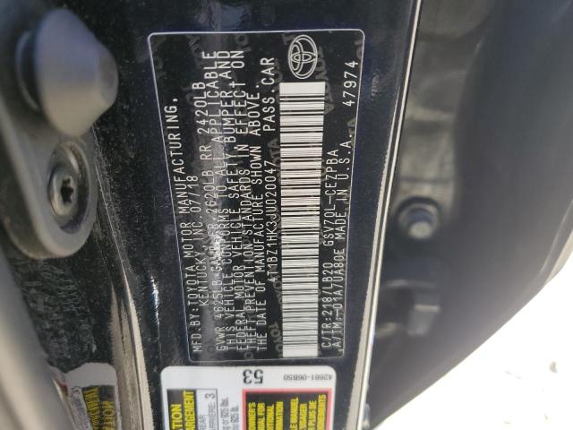 VIN 4T1BZ1HK3JU020047 2018 Toyota Camry, Xse no.12