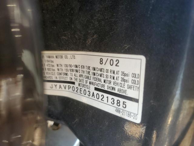 2003 YAMAHA XV1600 AS JYAVP02E03A021385
