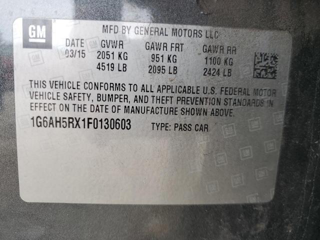 2015 CADILLAC ATS LUXURY - 1G6AH5RX1F0130603