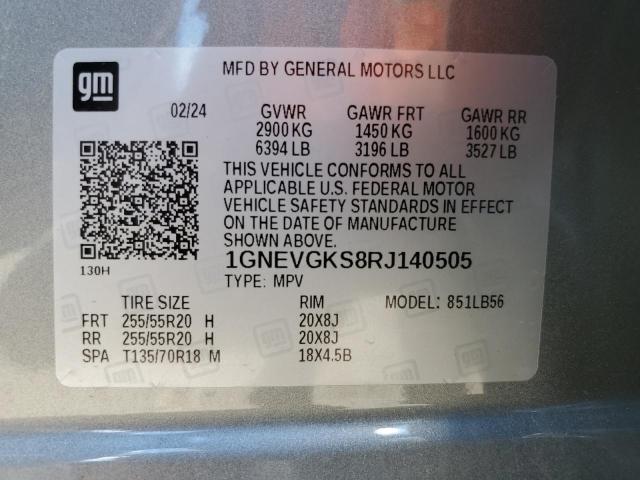 2024 CHEVROLET TRAVERSE L - 1GNEVGKS8RJ140505