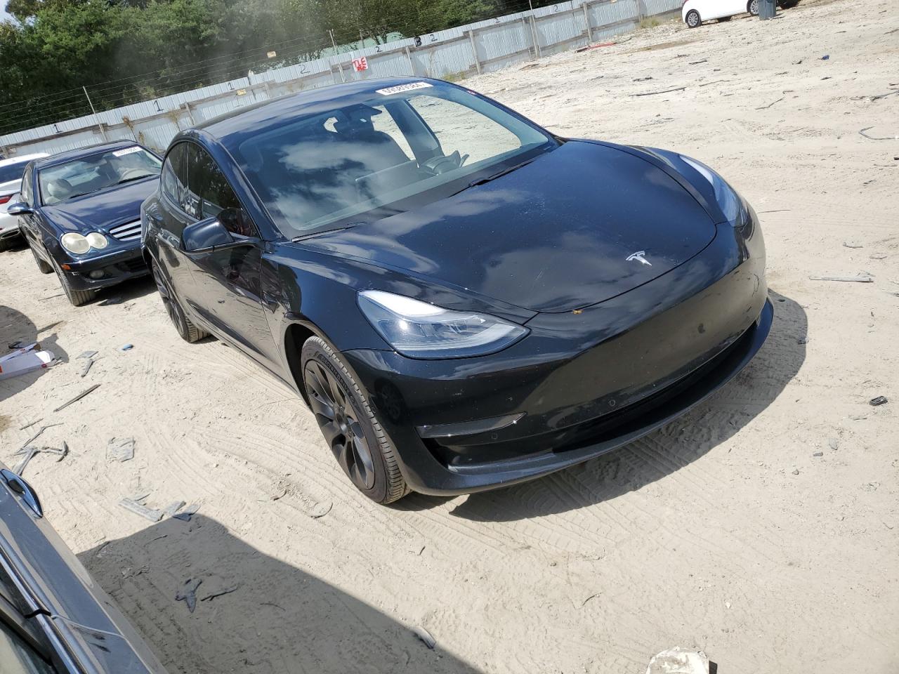 Lot #2905085208 2021 TESLA MODEL 3