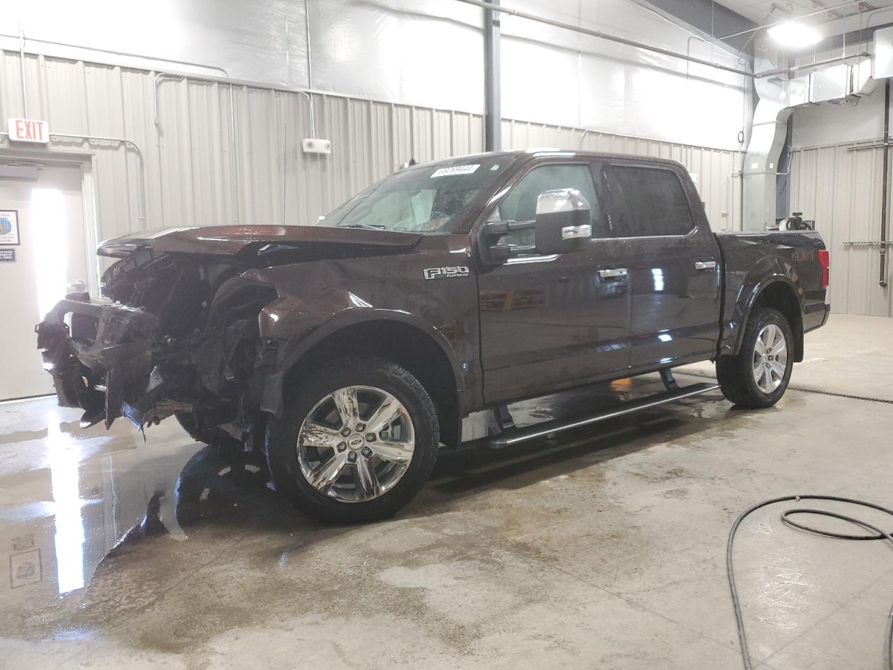 FORD F150 SUPER 2018 burgundy  gas 1FTEW1EG6JFD70030 photo #1