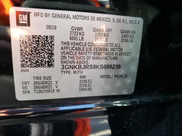 2019 CHEVROLET BLAZER RS - 3GNKBJRS9KS699239