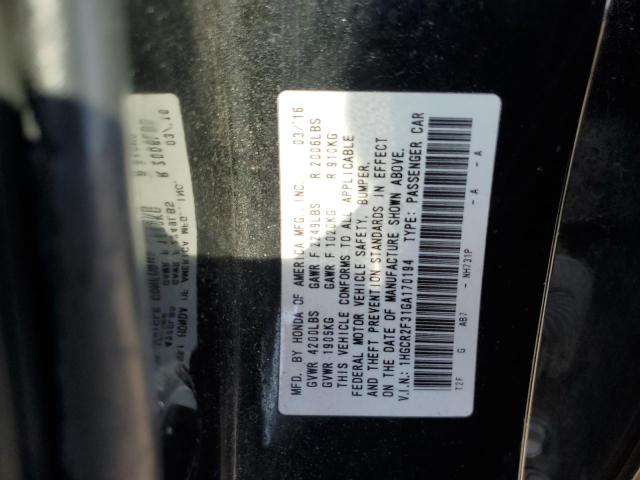 2016 HONDA ACCORD LX 1HGCR2F31GA170194  71575454