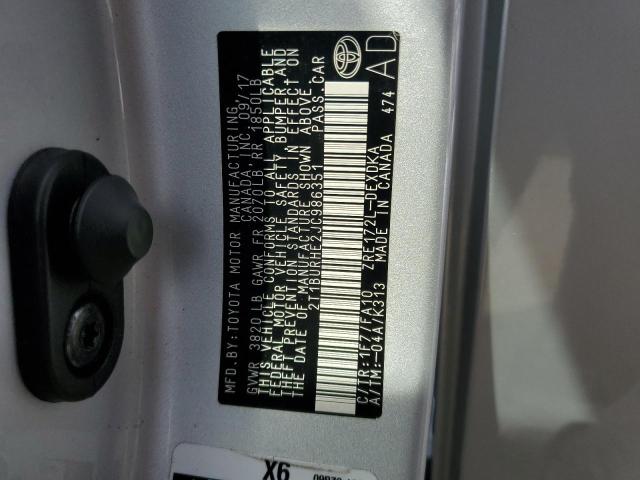 2018 TOYOTA COROLLA L - 2T1BURHE2JC986351
