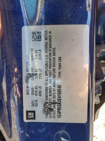 VIN 1G4PR5SK3E4168646 2014 Buick Verano, Convenience no.12