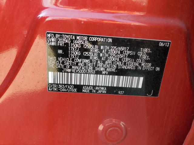 VIN JTMWFREV5DD013553 2013 Toyota RAV4, Xle no.13