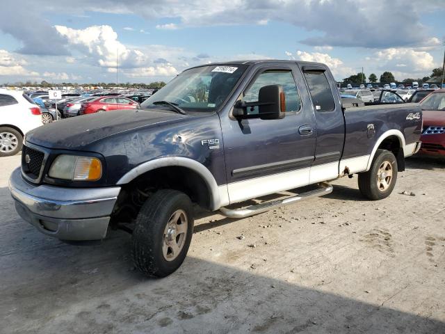 FORD F150 2001 blue 4dr ext gas 1FTRX18W61NB88870 photo #1