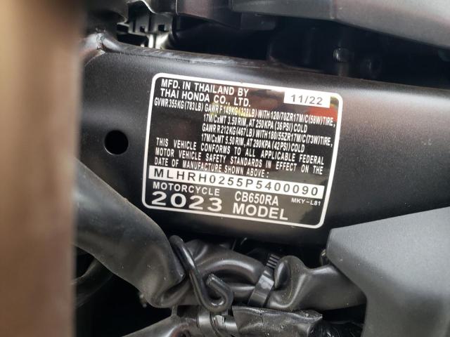 2023 HONDA CB650 RA MLHRH0255P5400090