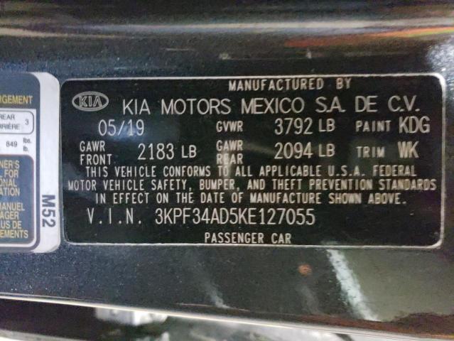 2019 KIA FORTE GT L - 3KPF34AD5KE127055