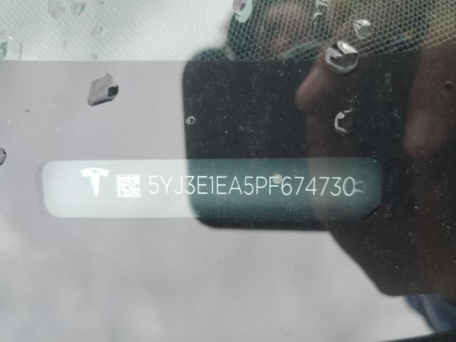 VIN 5YJ3E1EA5PF674730 2023 Tesla MODEL 3 no.13