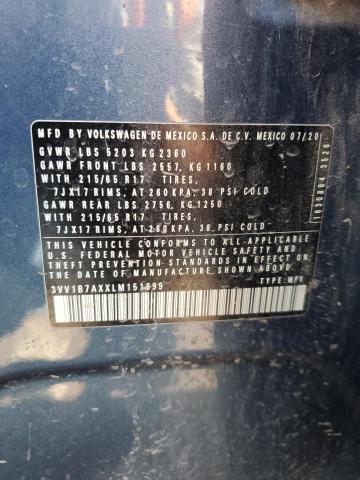 2020 VOLKSWAGEN TIGUAN S - 3VV1B7AXXLM151899