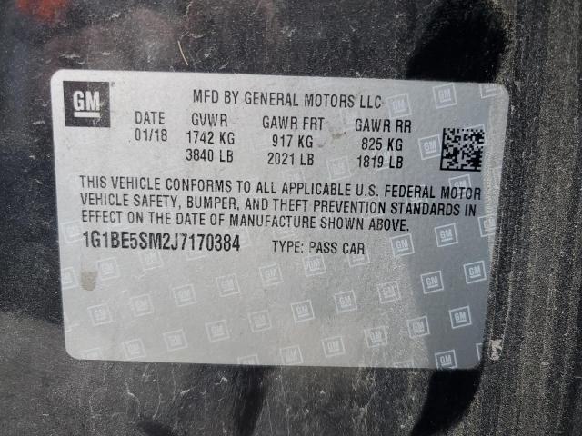 2018 CHEVROLET CRUZE LT - 1G1BE5SM2J7170384