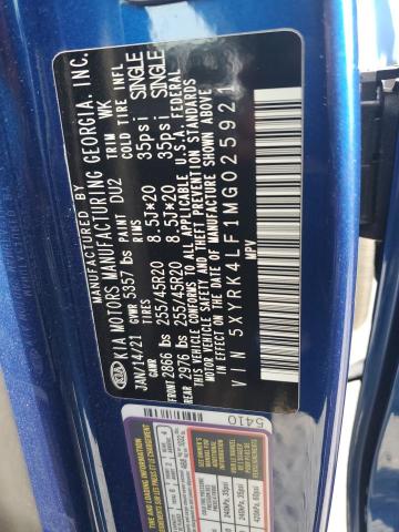 2021 KIA SORENTO SX - 5XYRK4LF1MG025921
