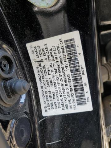 2019 HONDA CIVIC SPOR - 2HGFC2F8XKH539543