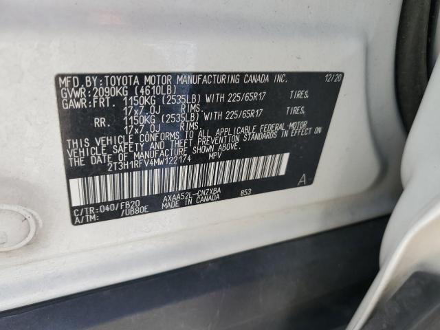 2021 TOYOTA RAV4 LE - 2T3H1RFV4MW122174