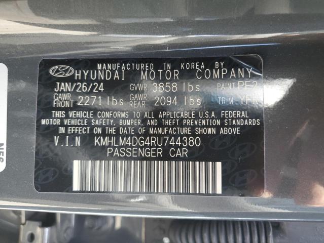 VIN KMHLM4DG4RU744380 2024 Hyundai Elantra, Sel no.12