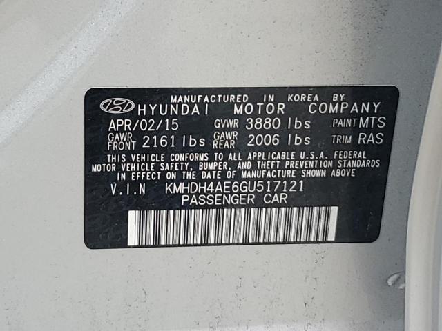 2016 HYUNDAI ELANTRA SE - KMHDH4AE6GU517121