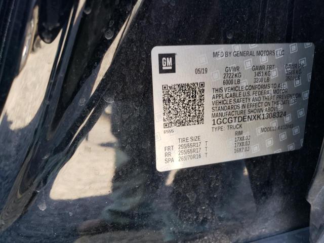 2019 CHEVROLET COLORADO Z - 1GCGTDENXK1308324