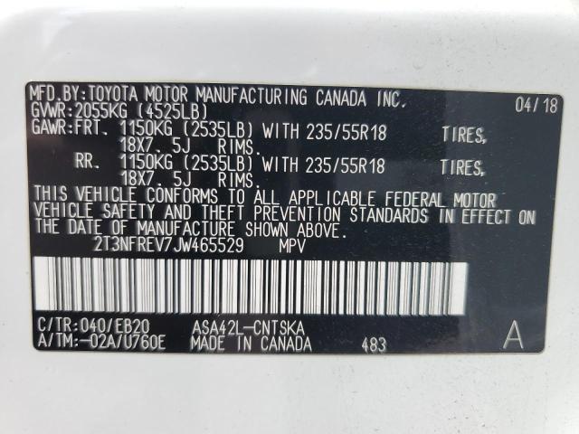 2018 TOYOTA RAV4 SE - 2T3NFREV7JW465529