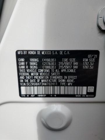 2022 HONDA HR-V EXL 3CZRU6H73NM702411  72275374