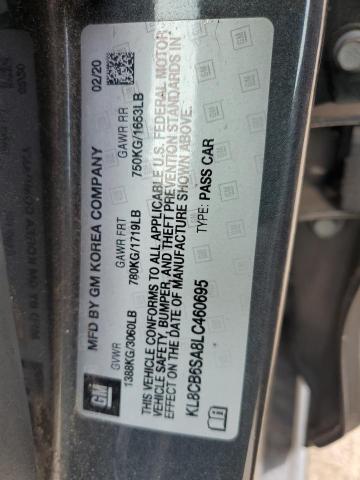 2020 CHEVROLET SPARK LS - KL8CB6SA8LC460695