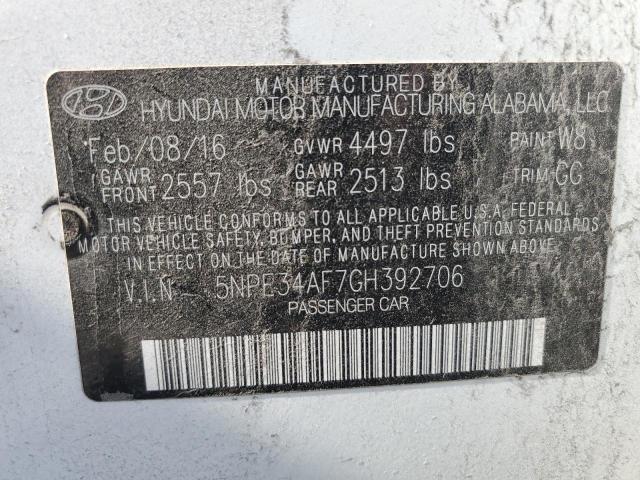 2016 HYUNDAI SONATA SPO - 5NPE34AF7GH392706