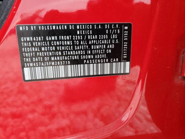 2015 VOLKSWAGEN JETTA GLI - 3VW4S7AJ5FM283719