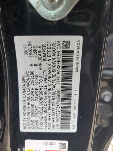 VIN 2HGFE2F5XPH556396 2023 Honda Civic, Sport no.12