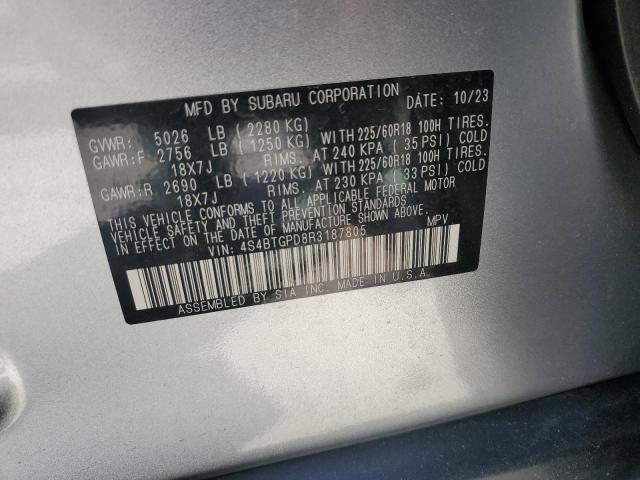 2024 SUBARU OUTBACK TO - 4S4BTGPD8R3187805