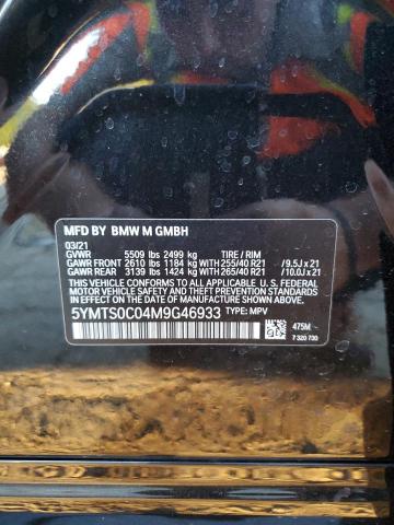 2021 BMW X3 M COMPE 5YMTS0C04M9G46933