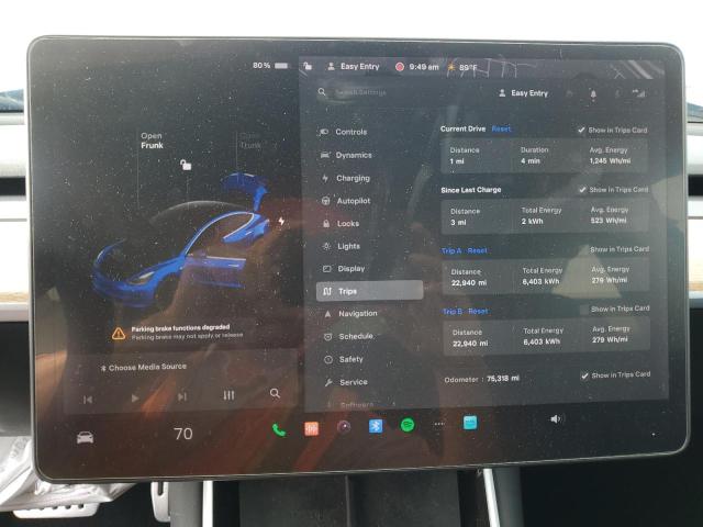 2019 TESLA MODEL S 5YJ3E1EB3KF433816