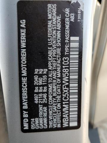 2015 BMW X1 SDRIVE2 - WBAVM1C5XFVW58103
