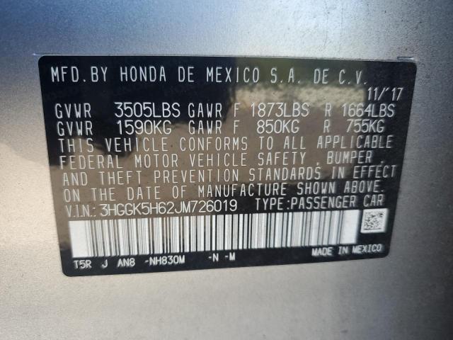 2018 HONDA FIT SPORT - 3HGGK5H62JM726019